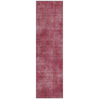 LOOMLAN Rugs Orlena Red Washable Indoor-Outdoor Rug