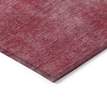 LOOMLAN Rugs Orlena Red Washable Indoor-Outdoor Rug