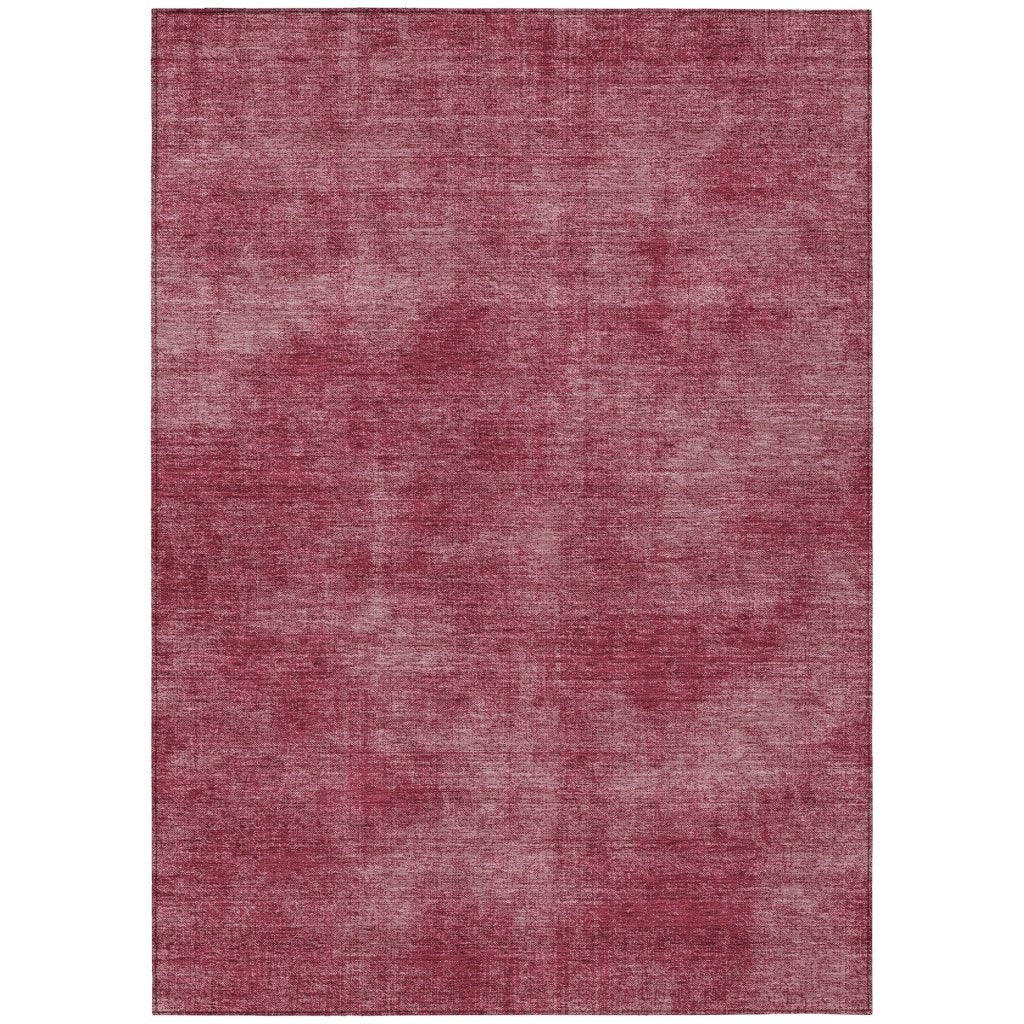LOOMLAN Rugs Orlena Red Washable Indoor-Outdoor Rug