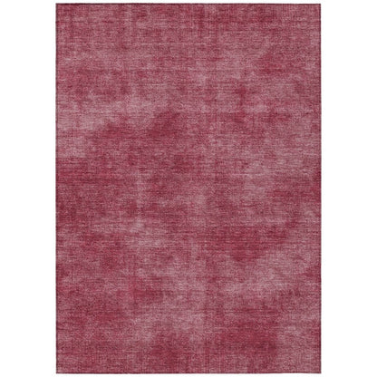 LOOMLAN Rugs Orlena Red Washable Indoor-Outdoor Rug