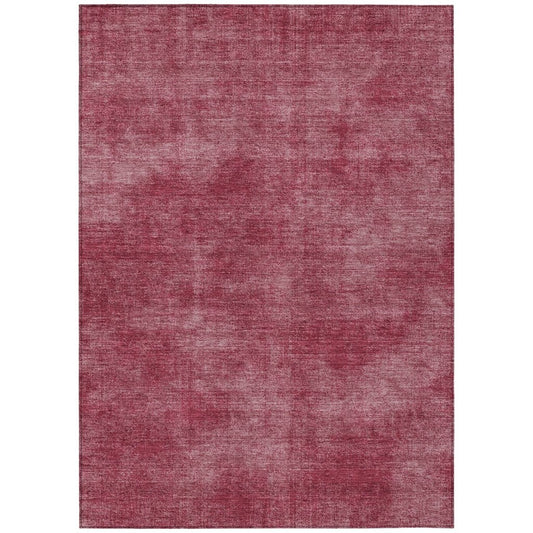 LOOMLAN Rugs Orlena Red Washable Indoor-Outdoor Rug