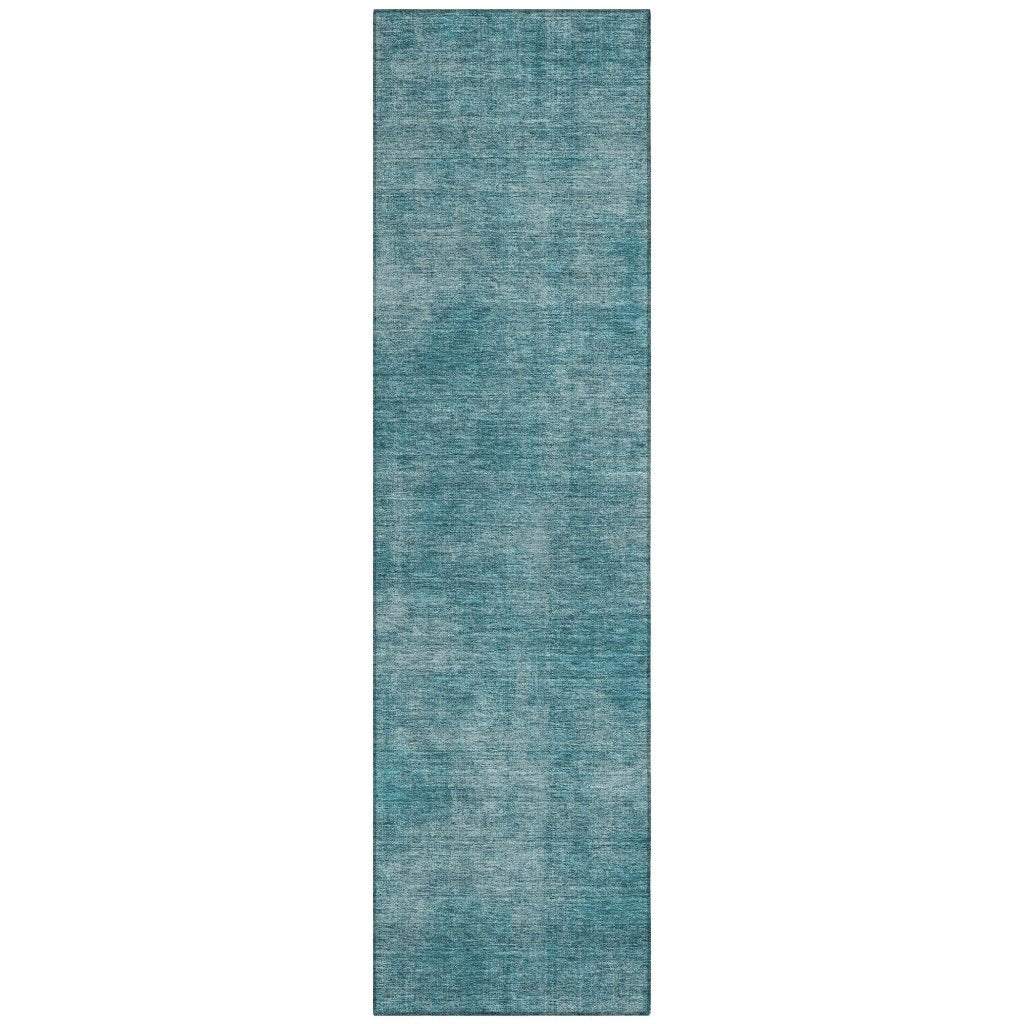 LOOMLAN Rugs Orlena Teal Washable Indoor-Outdoor Rug