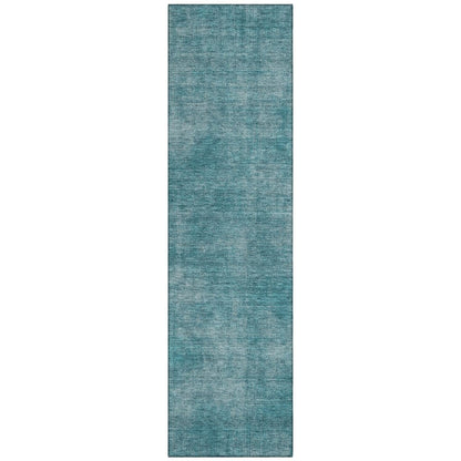 LOOMLAN Rugs Orlena Teal Washable Indoor-Outdoor Rug