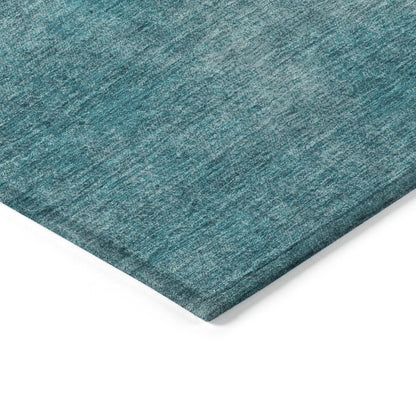 LOOMLAN Rugs Orlena Teal Washable Indoor-Outdoor Rug