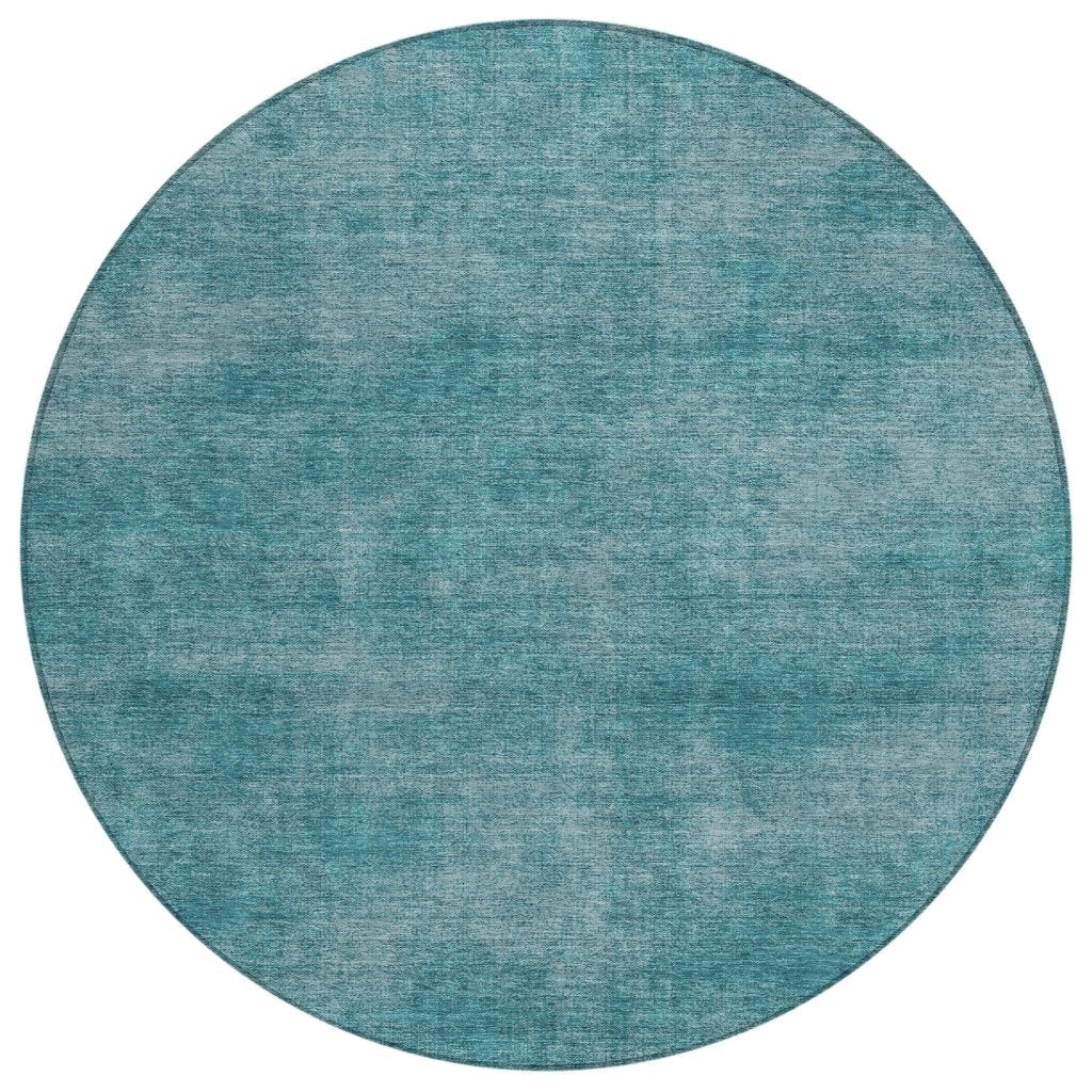 LOOMLAN Rugs Orlena Teal Washable Indoor-Outdoor Rug
