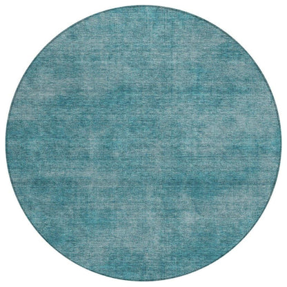 LOOMLAN Rugs Orlena Teal Washable Indoor-Outdoor Rug
