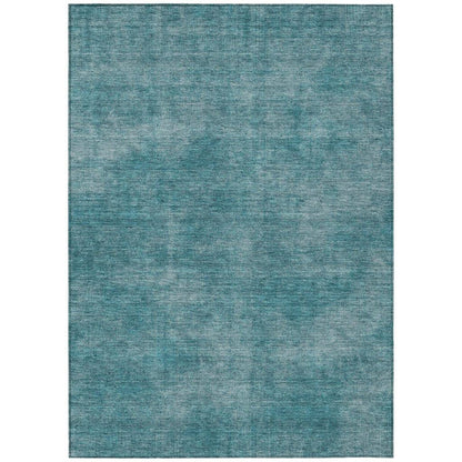 LOOMLAN Rugs Orlena Teal Washable Indoor-Outdoor Rug