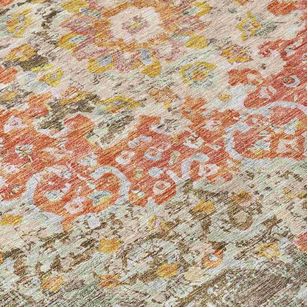LOOMLAN Rugs Ornella Brown Washable Indoor-Outdoor Rug