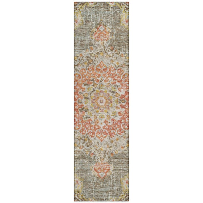 LOOMLAN Rugs Ornella Brown Washable Indoor-Outdoor Rug