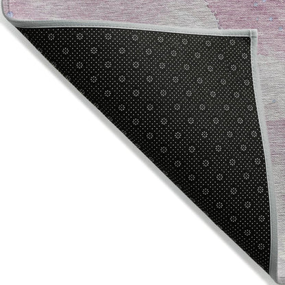 LOOMLAN Rugs Ornitha Pink Washable Indoor-Outdoor Rug