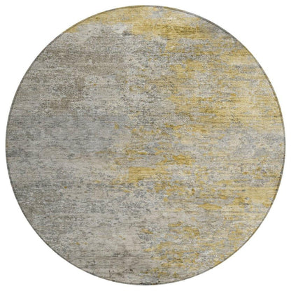 LOOMLAN Rugs Oronte Gray Washable Indoor-Outdoor Rug