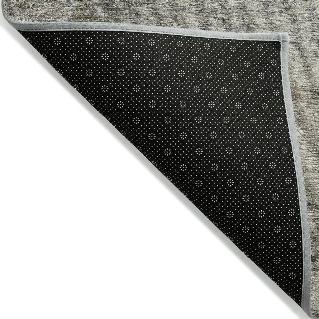 LOOMLAN Rugs Oronte Gray Washable Indoor-Outdoor Rug