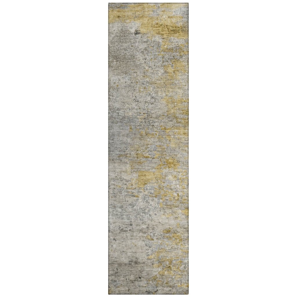 LOOMLAN Rugs Oronte Gray Washable Indoor-Outdoor Rug