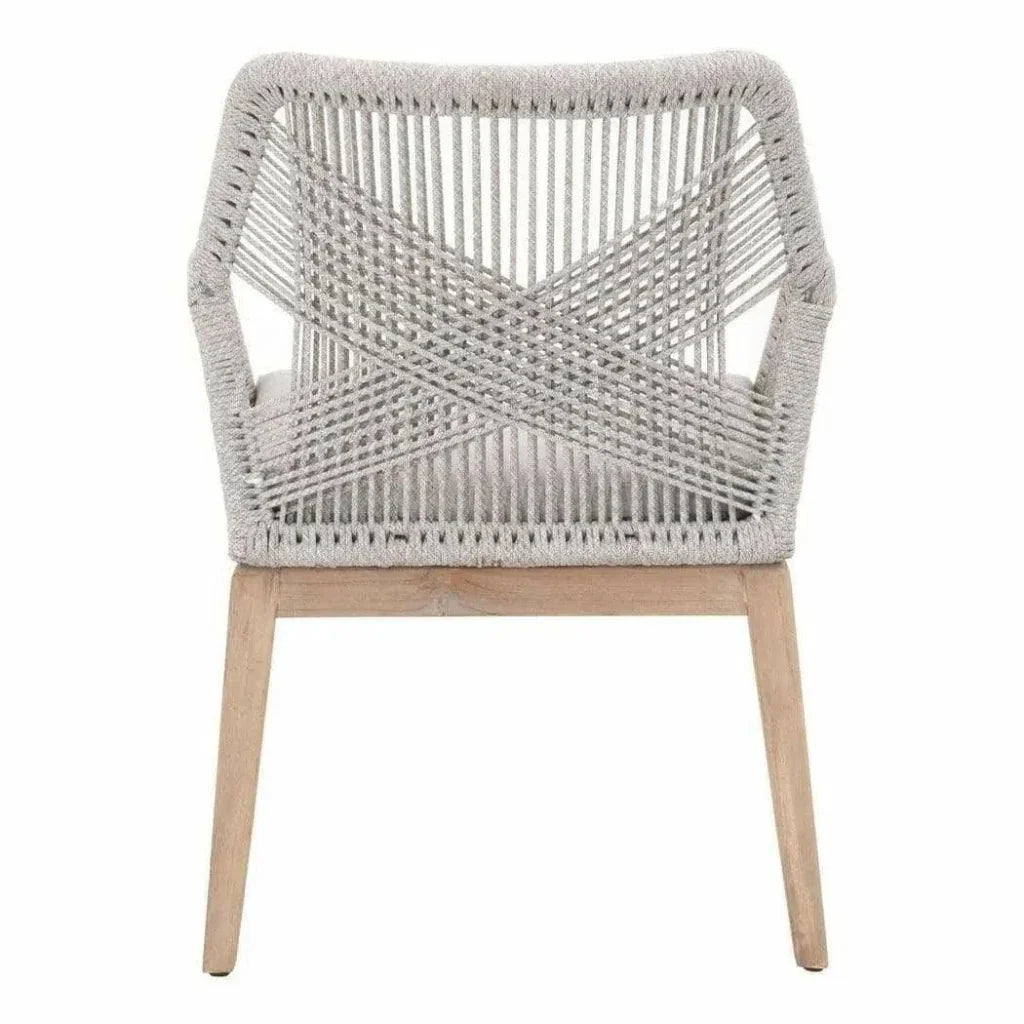 Outdoor Loom Rope Dining Arm Chair 2PC Rope - LOOMLAN - Essentials For Living - Outdoor Dining Chairs