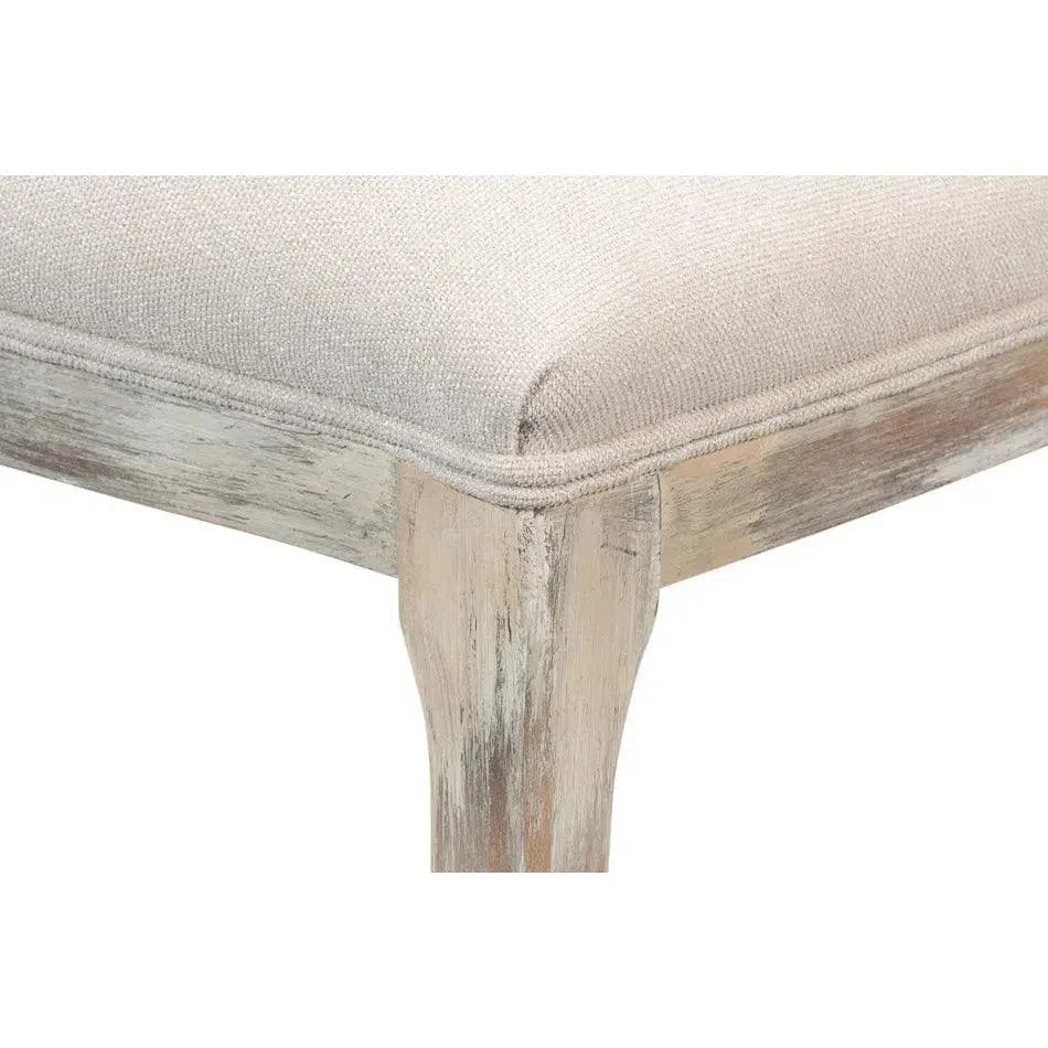 Oval Cane Back Set Chair Grey Oak Taupe - LOOMLAN - Sarreid - Dining Chairs