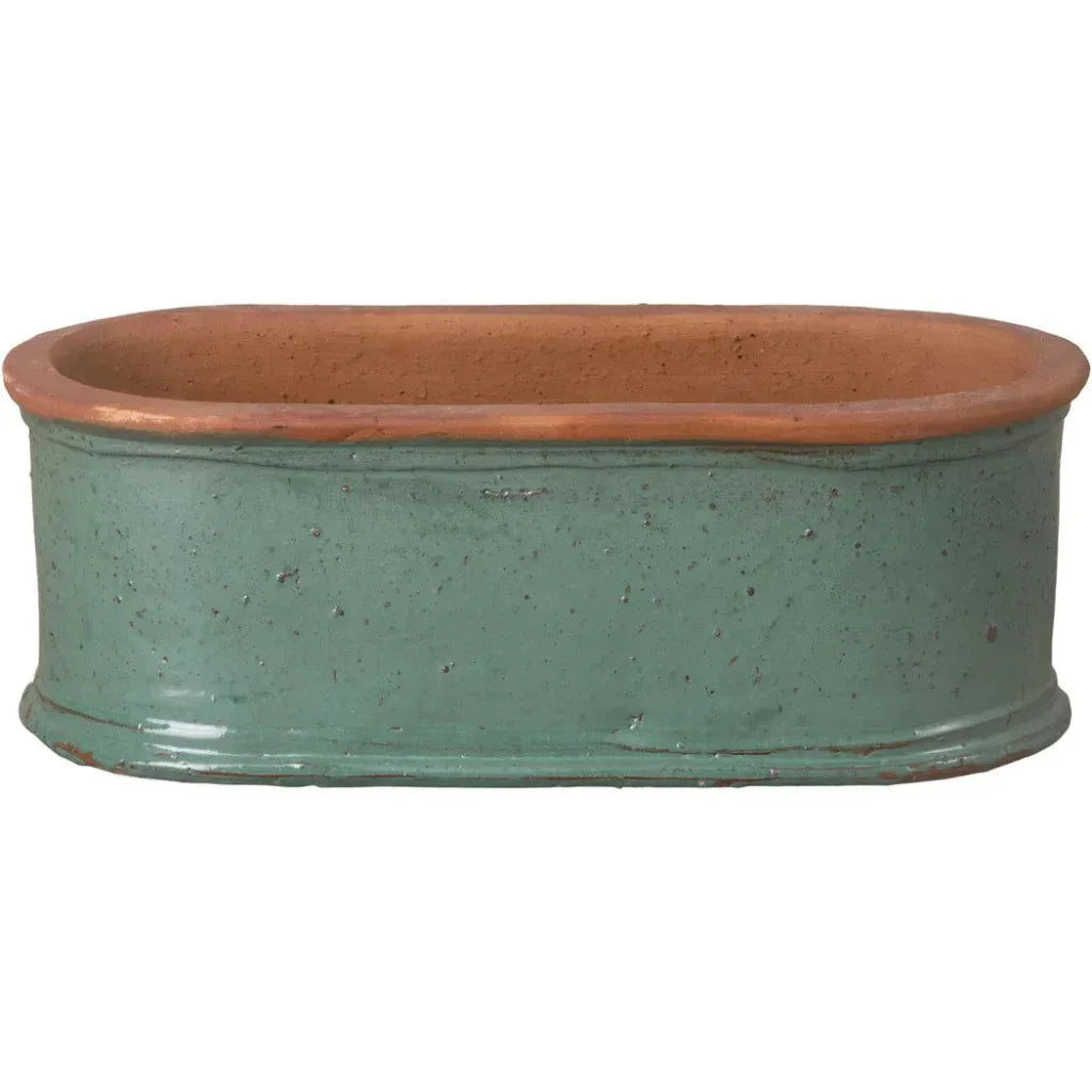 Oval Window Box Ceramic Planter