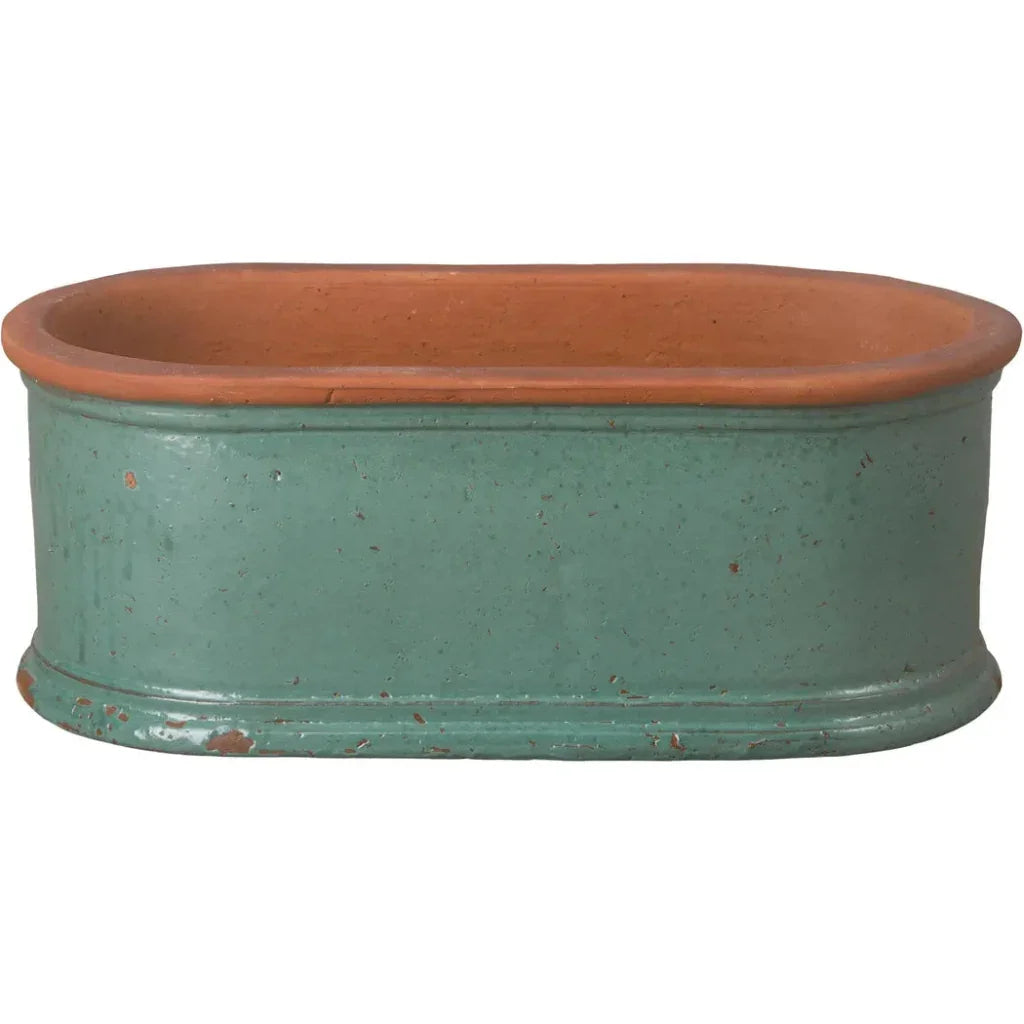 Oval Window Box Ceramic Planter