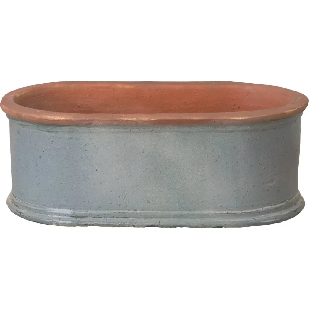 Oval Window Box Ceramic Planter