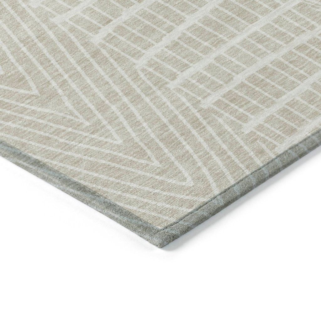 LOOMLAN Rugs Owen Beige Washable Indoor-Outdoor Rug