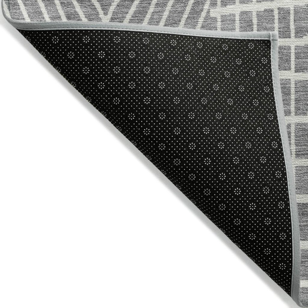 LOOMLAN Rugs Owen Grey Washable Indoor-Outdoor Rug