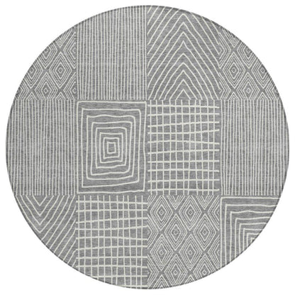 LOOMLAN Rugs Owen Grey Washable Indoor-Outdoor Rug