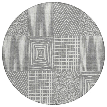LOOMLAN Rugs Owen Grey Washable Indoor-Outdoor Rug