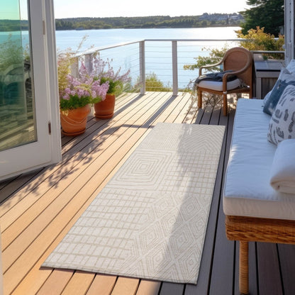 LOOMLAN Rugs Owen Ivory Washable Indoor-Outdoor Rug