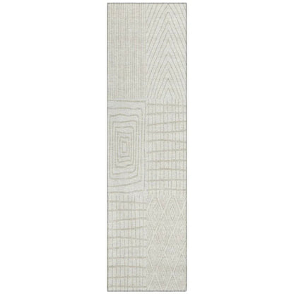 LOOMLAN Rugs Owen Ivory Washable Indoor-Outdoor Rug
