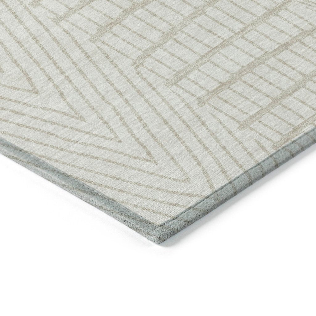 LOOMLAN Rugs Owen Ivory Washable Indoor-Outdoor Rug