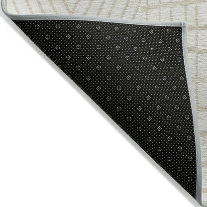 LOOMLAN Rugs Owen Ivory Washable Indoor-Outdoor Rug