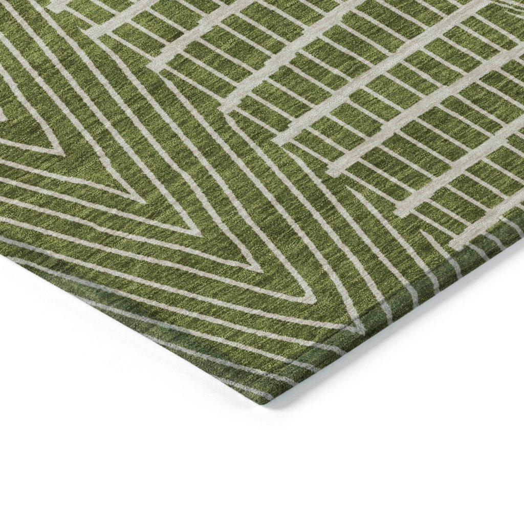 LOOMLAN Rugs Owen Olive Washable Indoor-Outdoor Rug