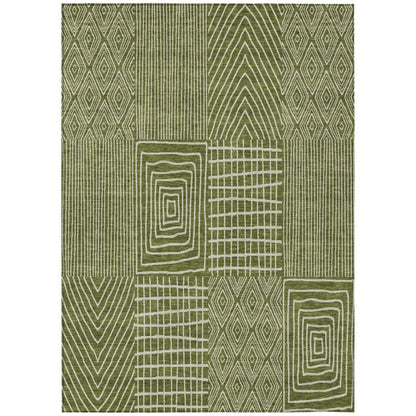 LOOMLAN Rugs Owen Olive Washable Indoor-Outdoor Rug