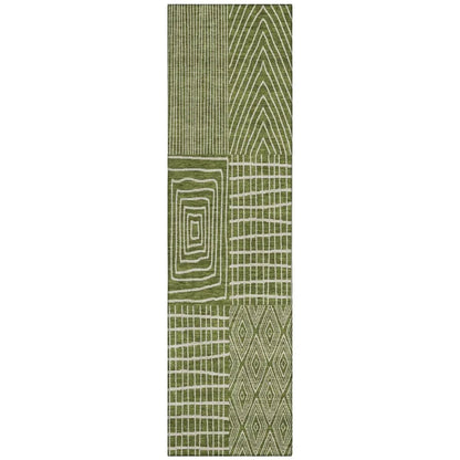LOOMLAN Rugs Owen Olive Washable Indoor-Outdoor Rug