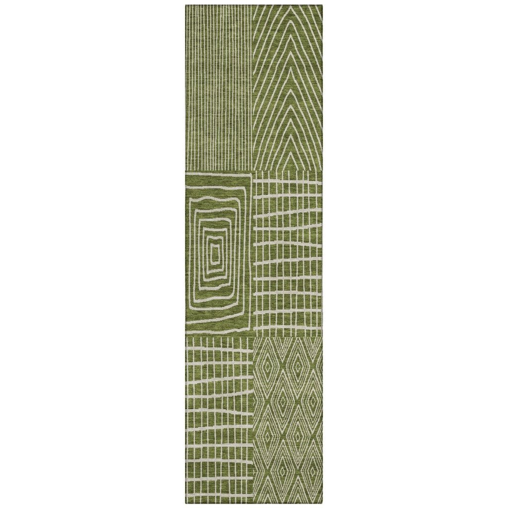 LOOMLAN Rugs Owen Olive Washable Indoor-Outdoor Rug