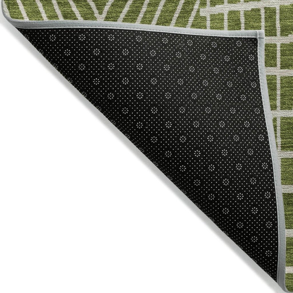 LOOMLAN Rugs Owen Olive Washable Indoor-Outdoor Rug