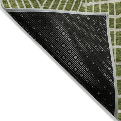 LOOMLAN Rugs Owen Olive Washable Indoor-Outdoor Rug