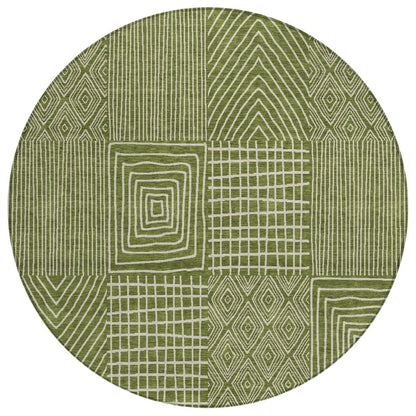 LOOMLAN Rugs Owen Olive Washable Indoor-Outdoor Rug