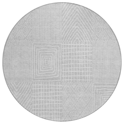 Owen Silver Washable Indoor-Outdoor Rug