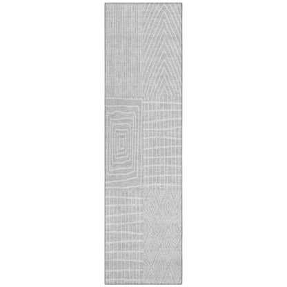 Owen Silver Washable Indoor-Outdoor Rug
