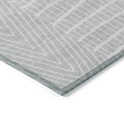 Owen Silver Washable Indoor - Outdoor Rug - LOOMLAN - LOOMLAN Rugs - Outdoor Rugs