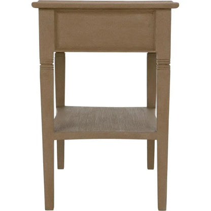 Noir Oxford Single Drawer Wooden Side Table