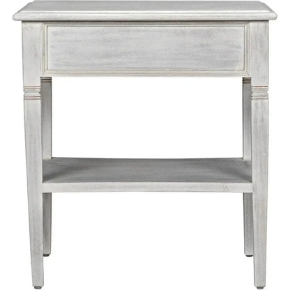 Noir Oxford Single Drawer Wooden Side Table