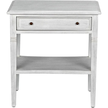 Noir Oxford Single Drawer Wooden Side Table
