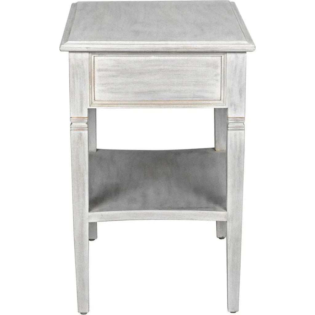 Noir Oxford Single Drawer Wooden Side Table