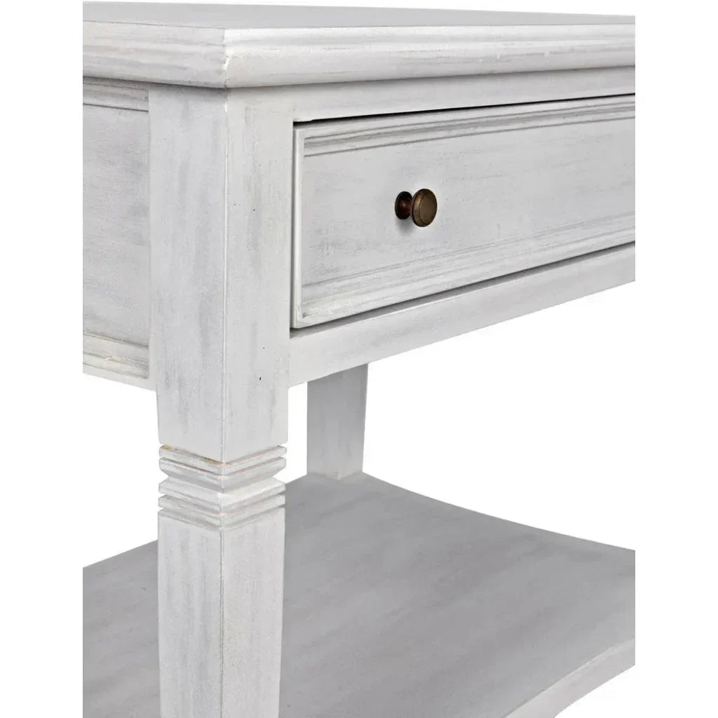 Noir Oxford Single Drawer Wooden Side Table