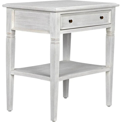 Noir Oxford Single Drawer Wooden Side Table