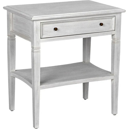 Noir Oxford Single Drawer Wooden Side Table