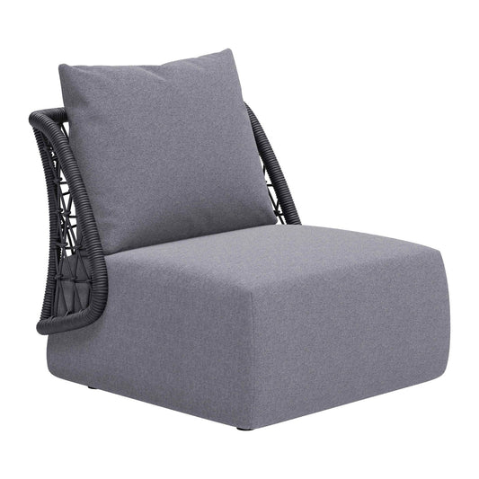 Zuo Modern Mekan Gray Armless Accent Chair