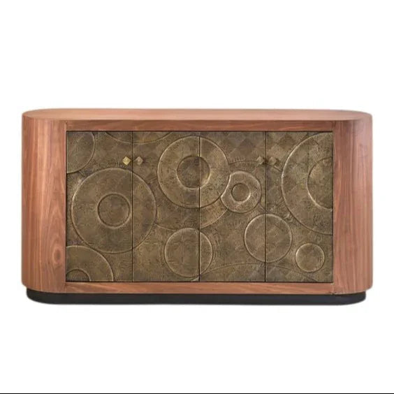 LOOMLAN Zarentha Four Doors Wood Sideboard
