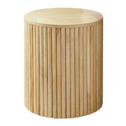 LOOMLAN Varnor Wooden Round Side Table